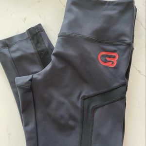 CYCLEBAR CROPPED MESH LEGGINGS
